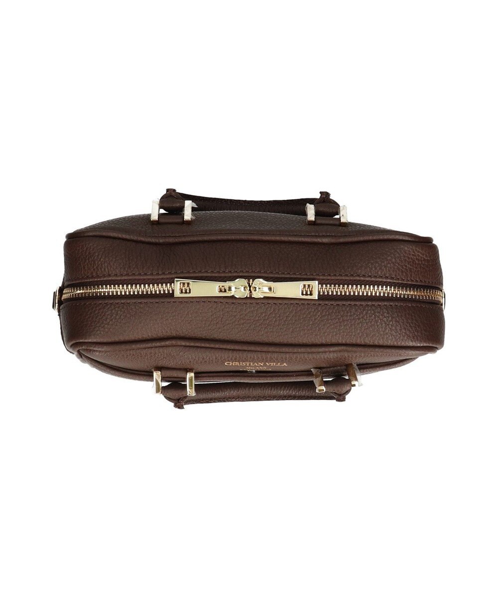 INTER-CHAUSSURES 【CHRISTIAN VILLA】ボックスシルエットレザーハンドバッグ 