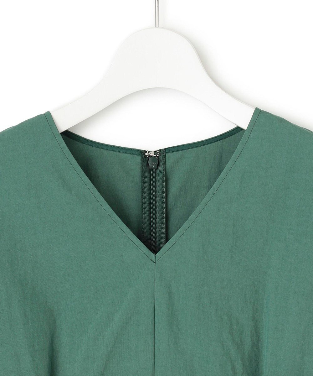 23区 【洗える】ヴィンテージライトタフタ タック ワンピース 