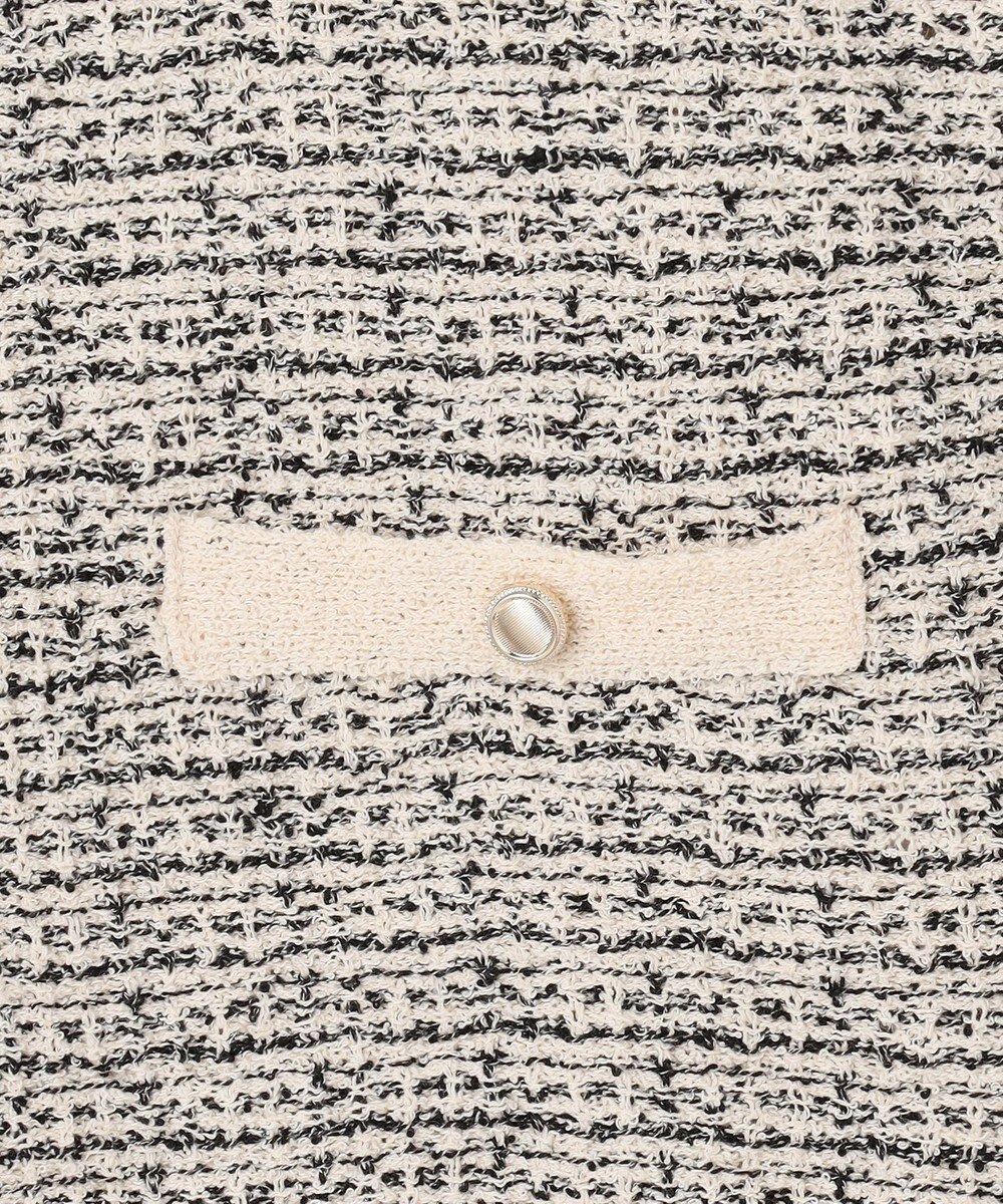 ANY SIS 【洗える】ツイードニット ベスト 