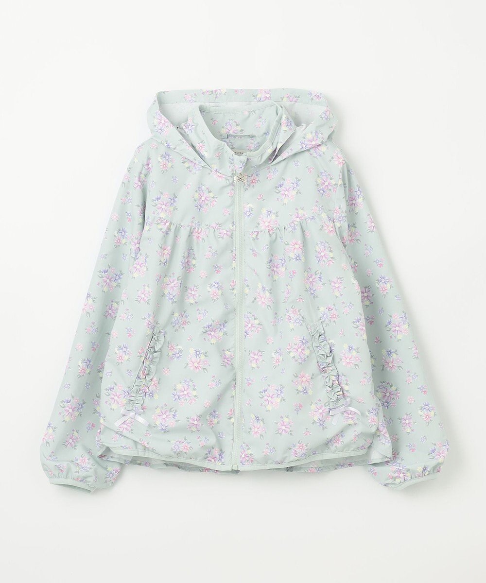 ANY KIDS 裾ペプラム 花柄 ブルゾン 