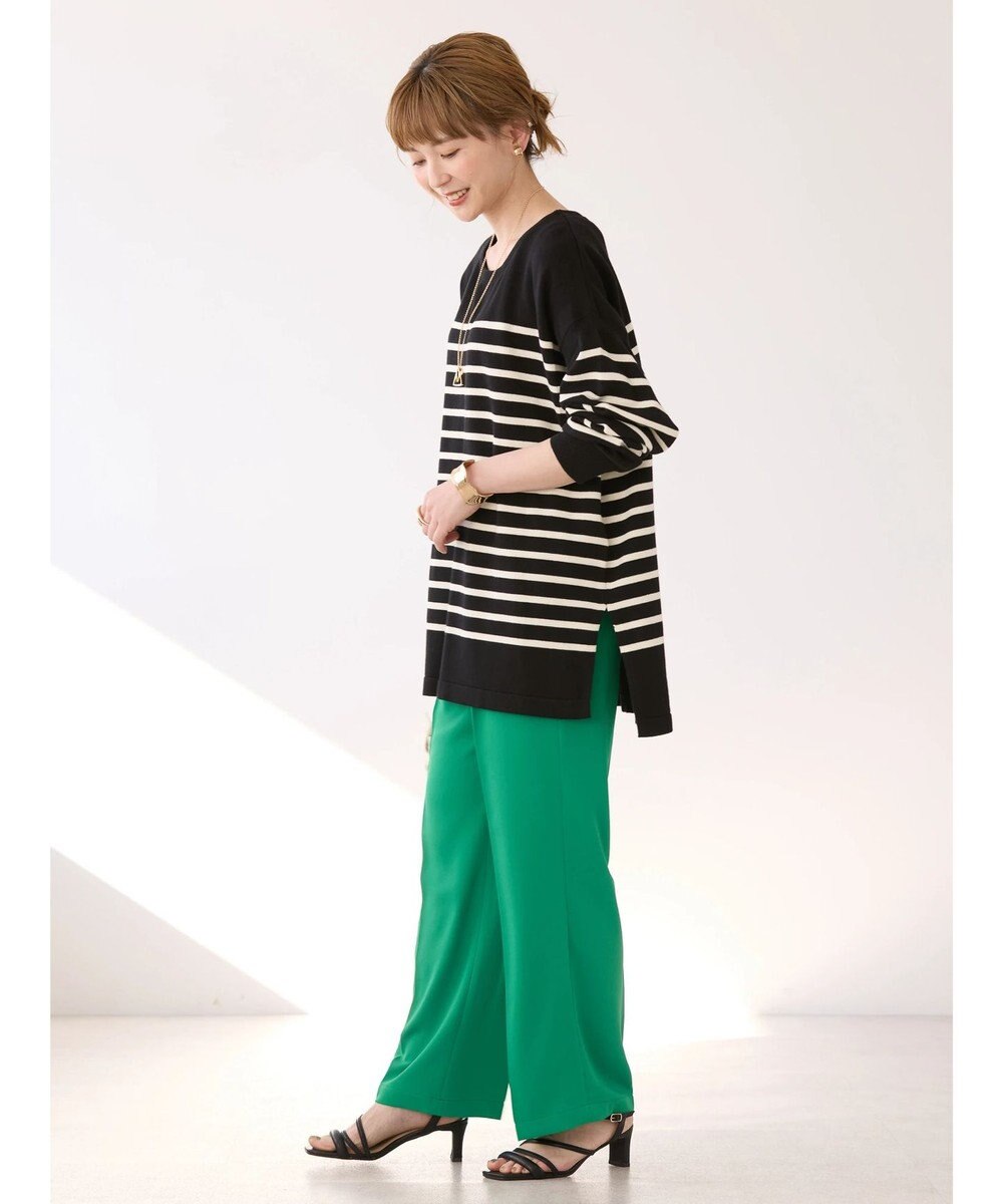 AMERICAN HOLIC パネルボーダーニットチュニック 