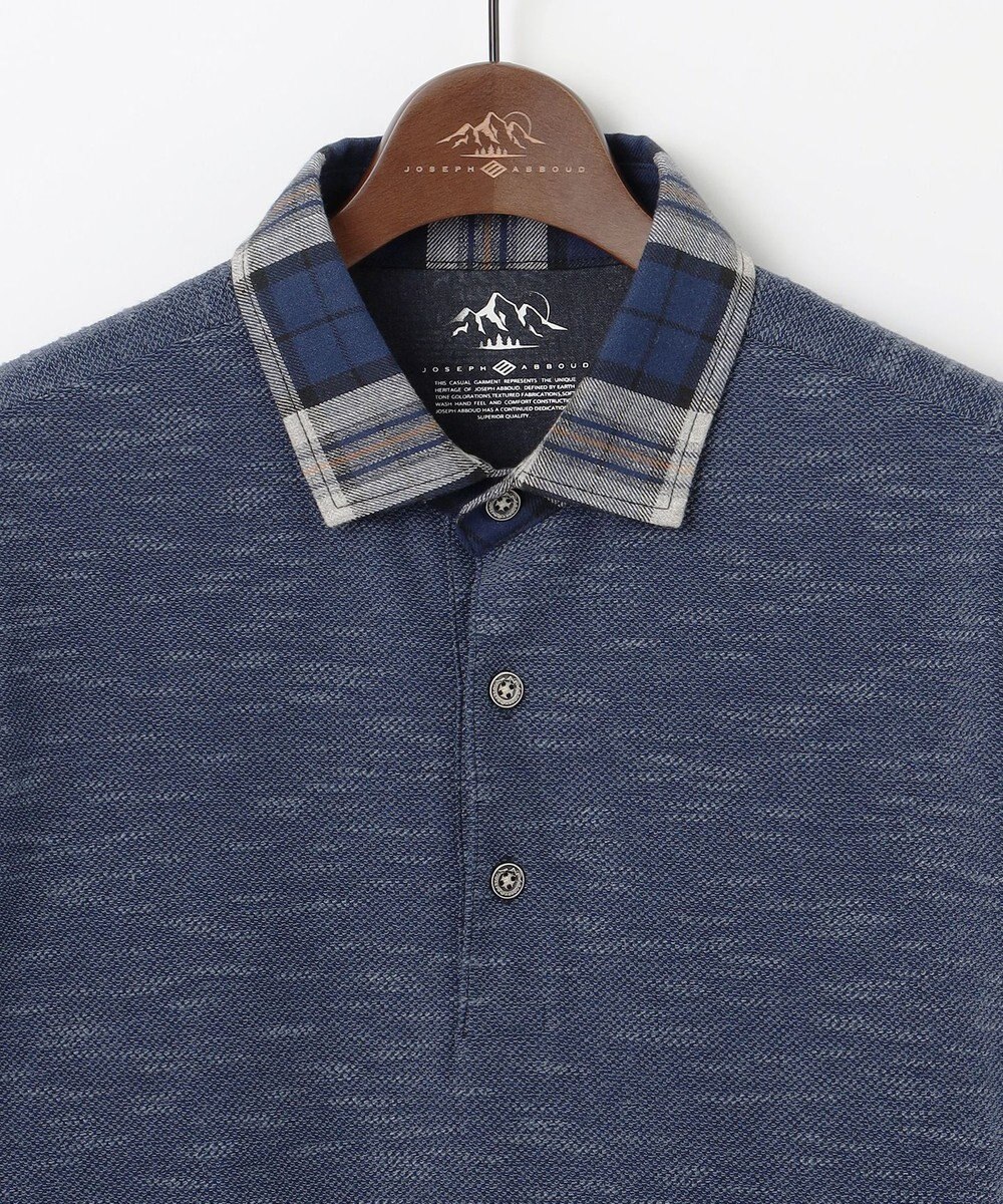 JOSEPH ABBOUD MOUNTAIN 【オーガニックコットン/JAPANファブリック】 スラブカノコ アウトドアポロ 