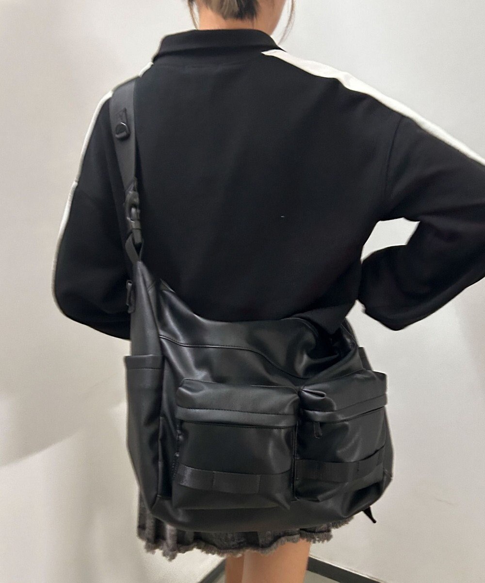 WEGO 【ユニセックス着用ITEM】立体ポケットBIGショルダー 