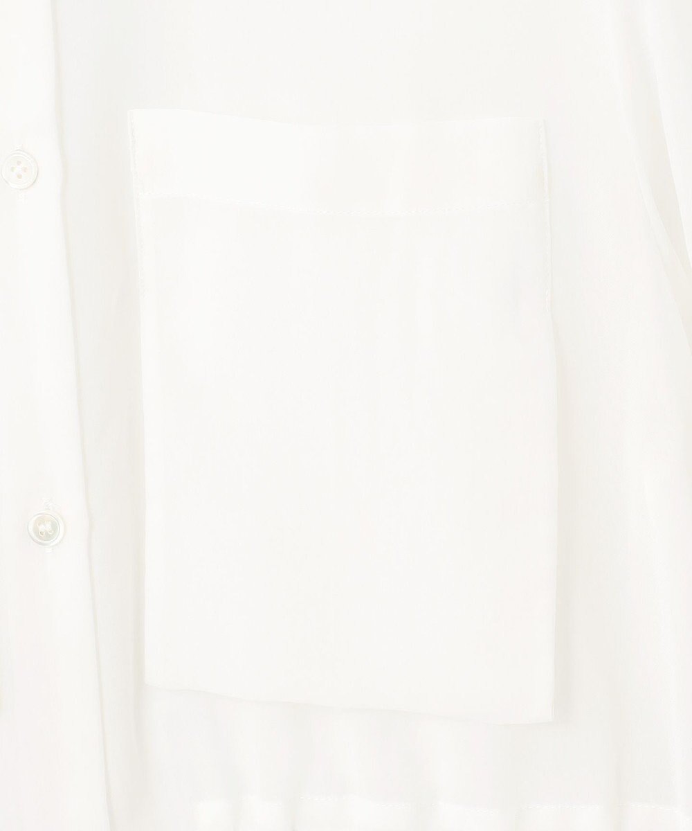 ICB L 【洗える】 PlaXシアーオーガンジー シャツ 