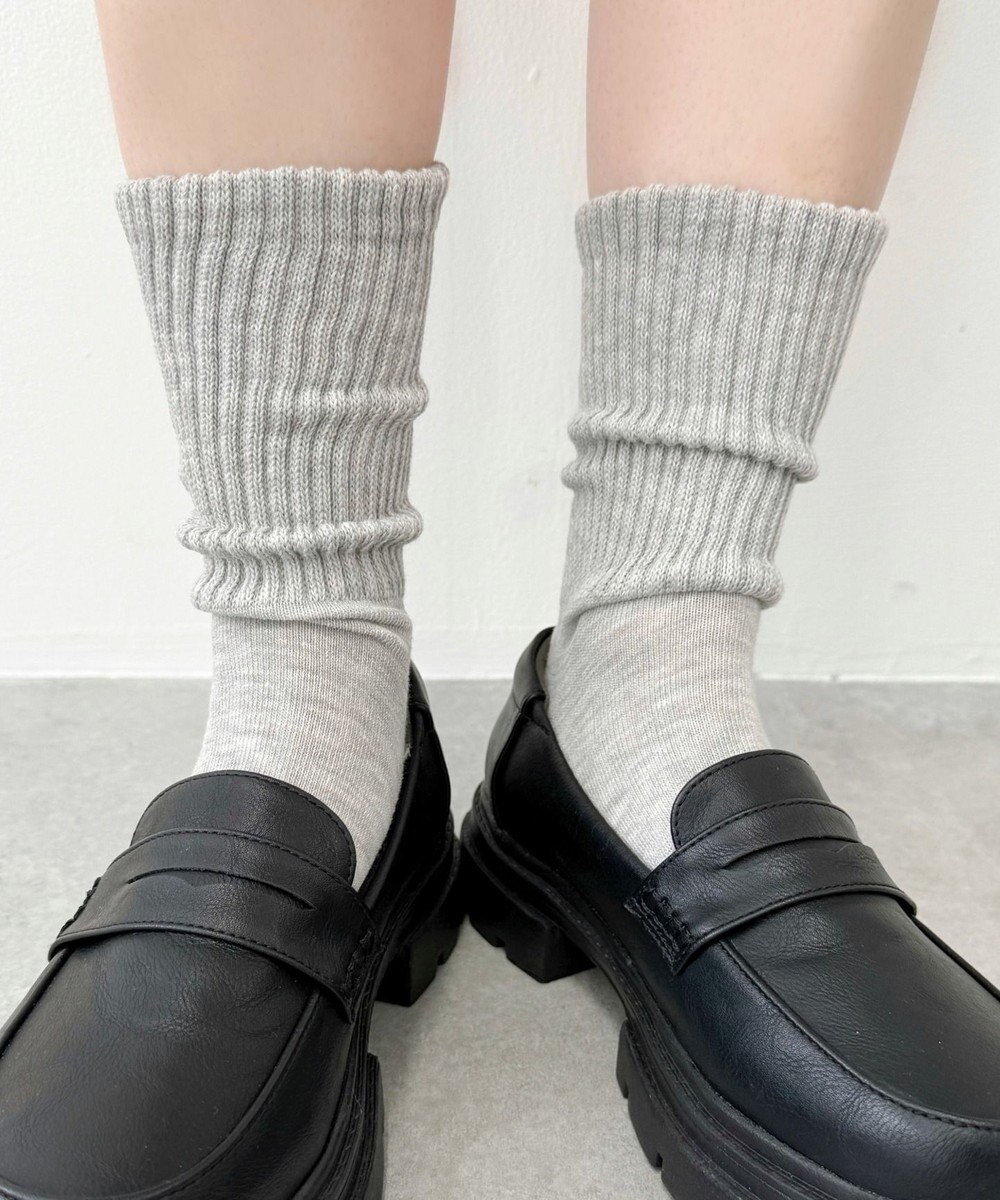 WEGO サポート付き無地リブソックス 