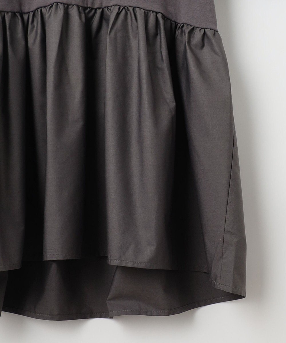 ANY L 【洗濯機可能】ペプラム チュニック丈トップス 