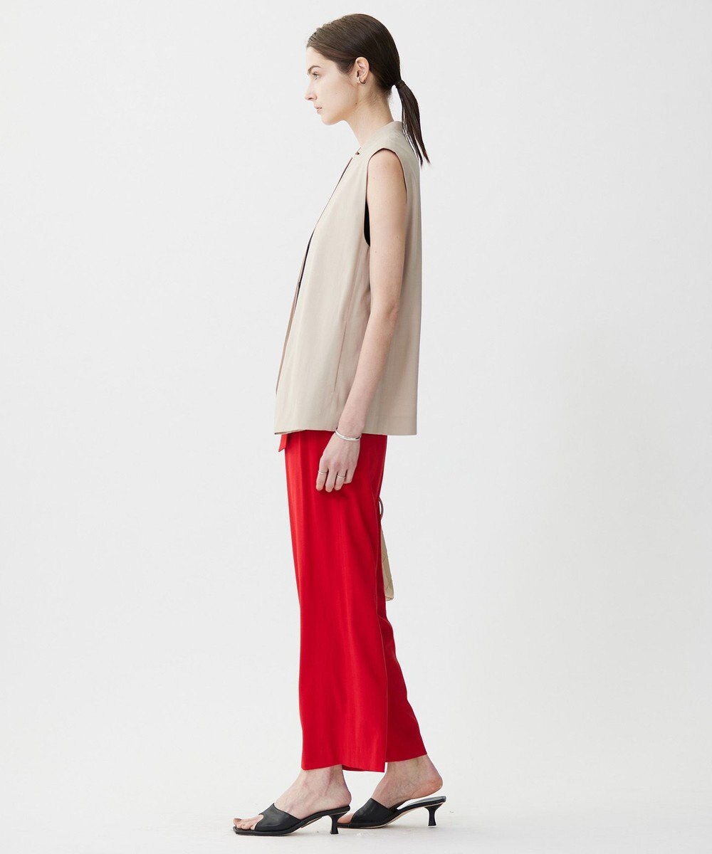 ICB 【接触冷感・UVカット・洗える】 T/Rドライリネン ジレ 