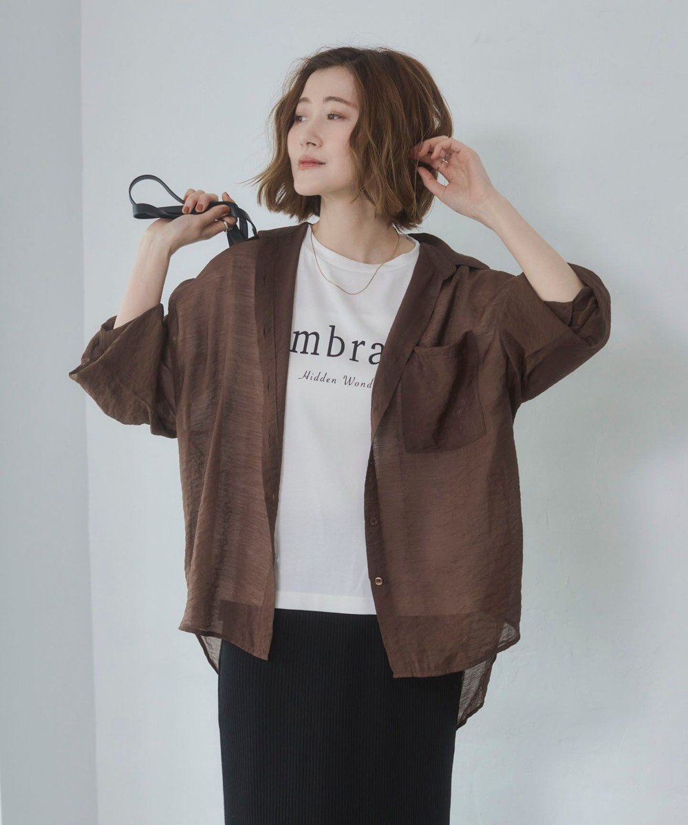 WEGO 【2026年春夏新作】シアーシャツ 