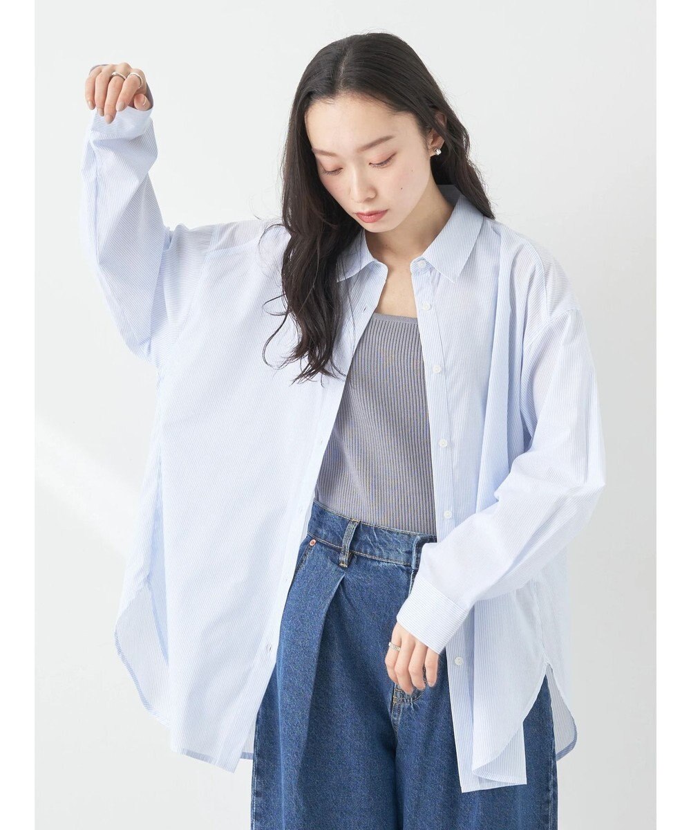 earth music&ecology ＴＲキュプラレギュラーシャツ 