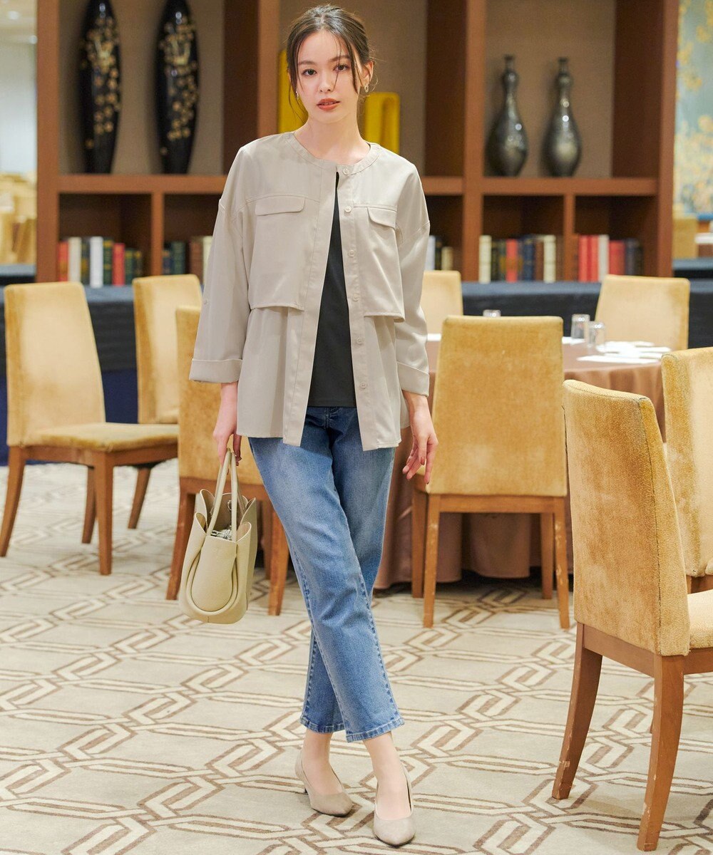 Tiaclasse 【洗える】ドロストレイヤーブルゾン 