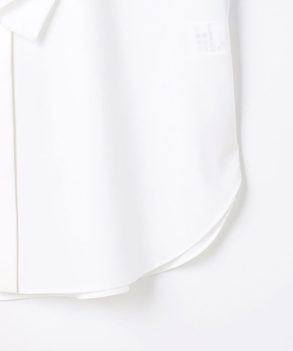 組曲 【KUMIKYOKU NAVY】コットンタッチシャーティングラッフルフレア ブラウス 