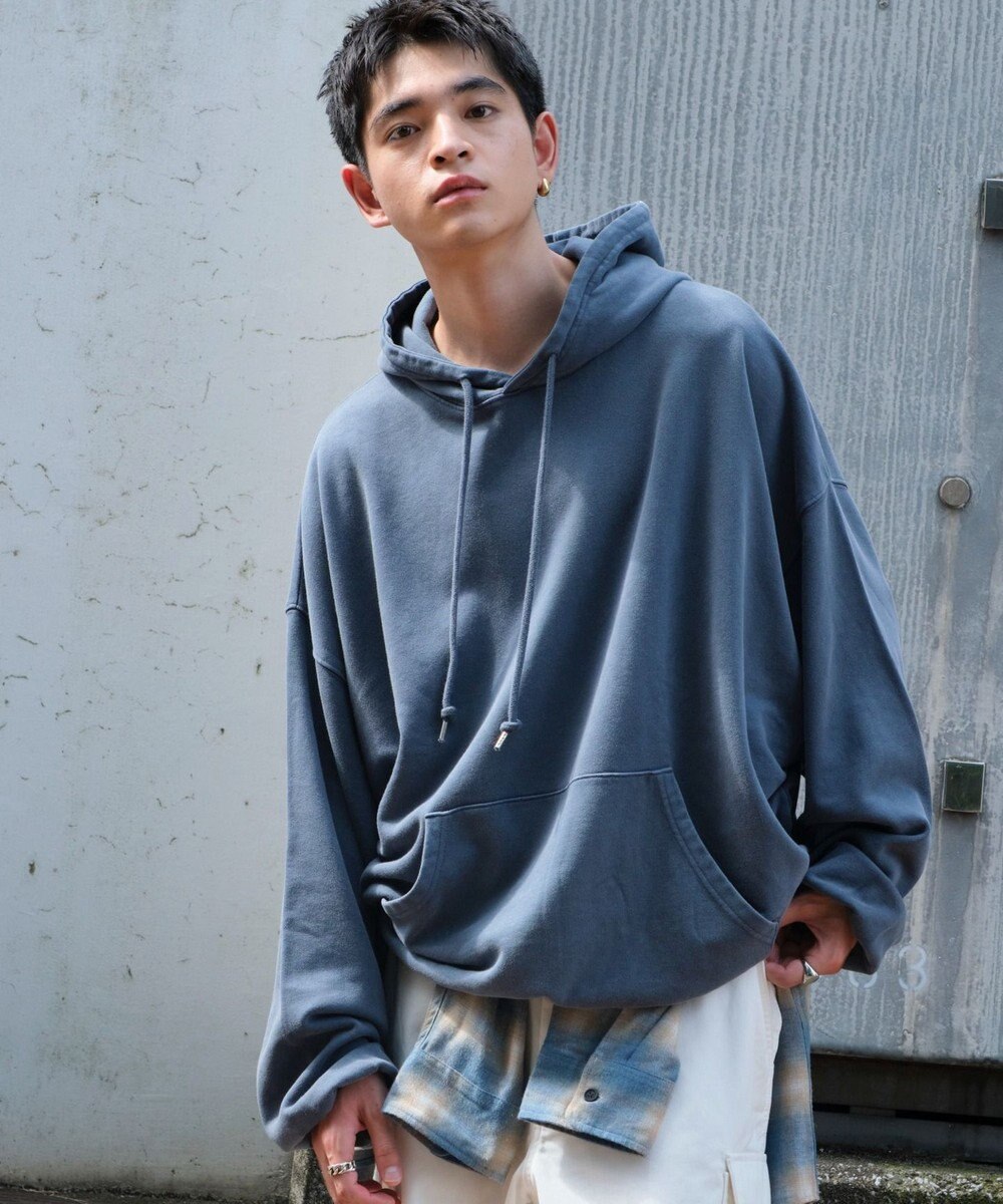 WEGO アシッドウォッシュバルーンパーカー 