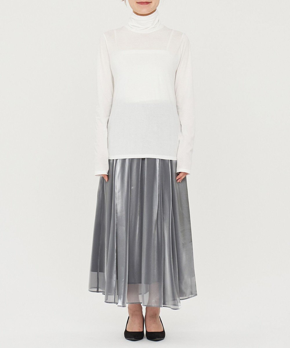 uncrave アルビニスタシフォン ハイネック カットソー（uncrave STANDARD） 