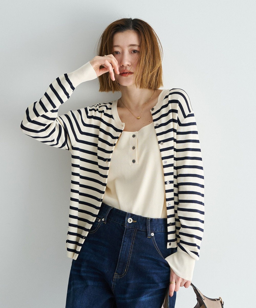 YECCA VECCA [UVカットマシンウォッシャブル]アンサンブルニット 