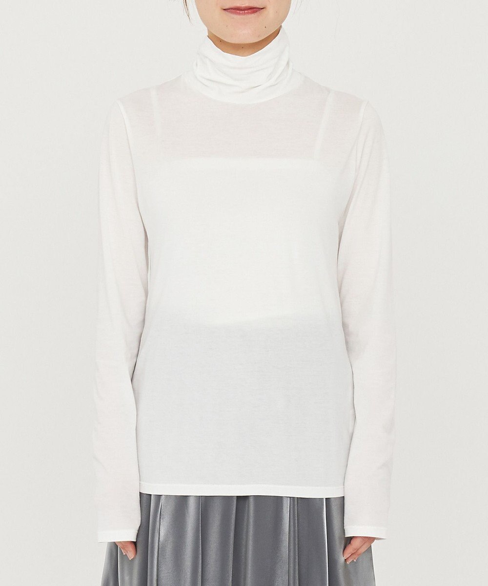 uncrave アルビニスタシフォン ハイネック カットソー（uncrave STANDARD） 