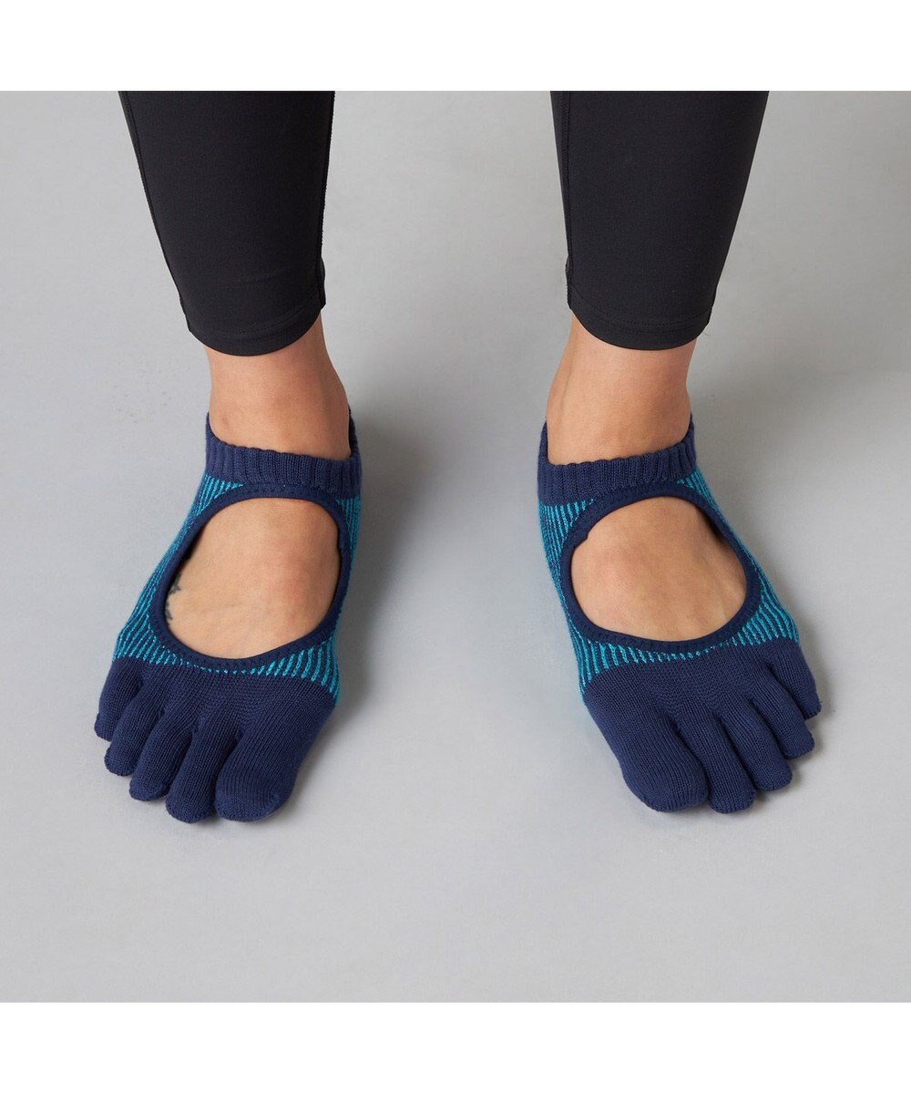 Chacott 140203 ラメストライプカバー　５本指ソックス 