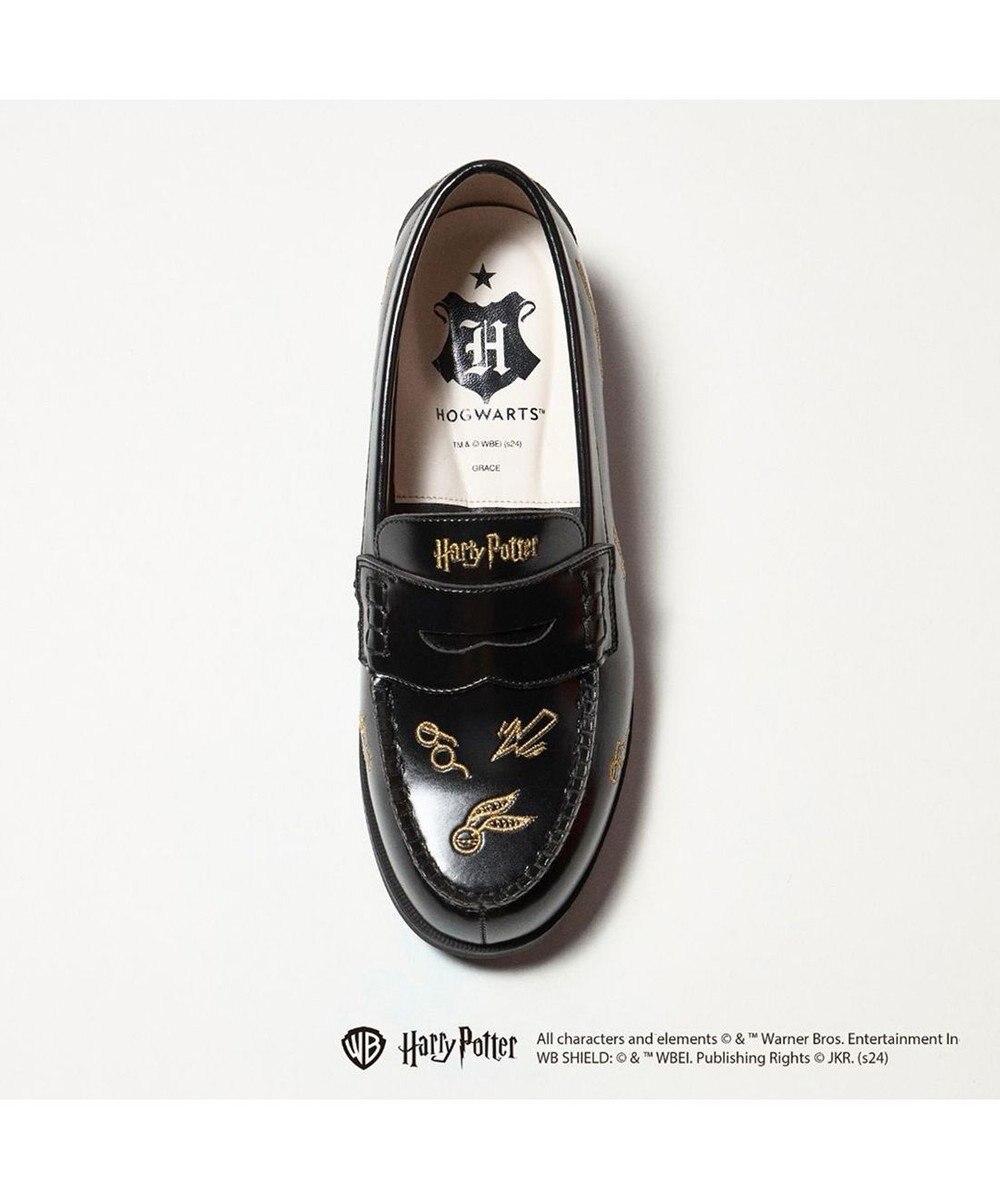 ing <ing>【ハリー・ポッターコラボレーション】刺繍モチーフローファー 