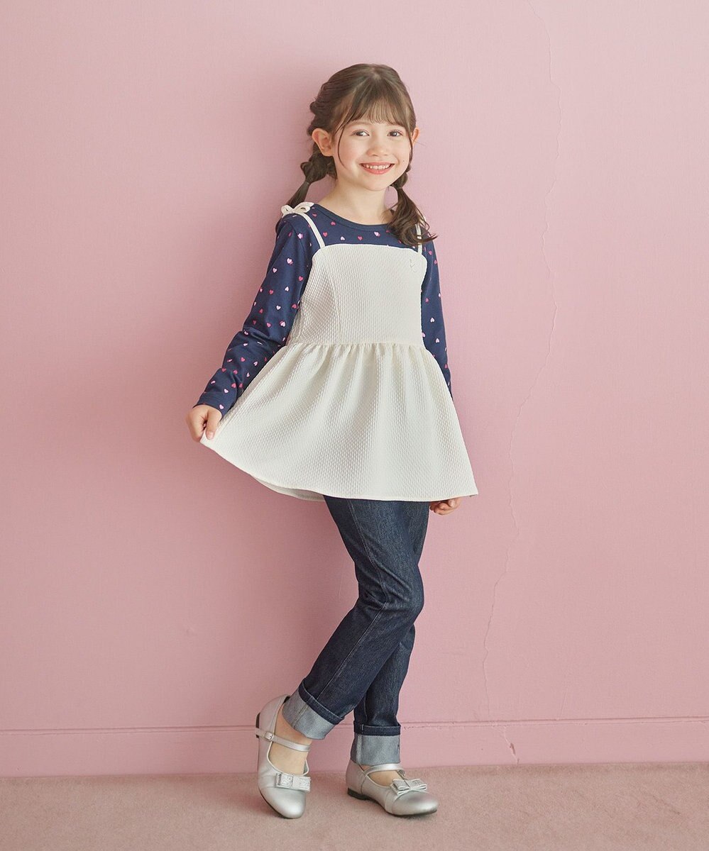 組曲 KIDS 【150-160㎝】ビスチェ＆ハートコンビ チュニック 