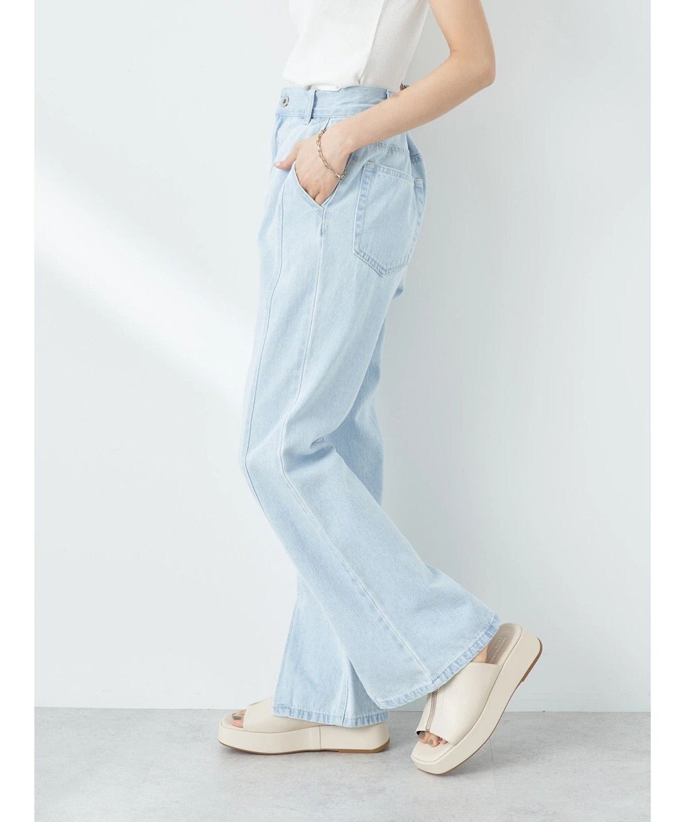 earth music&ecology センタースリットデニムパンツ 