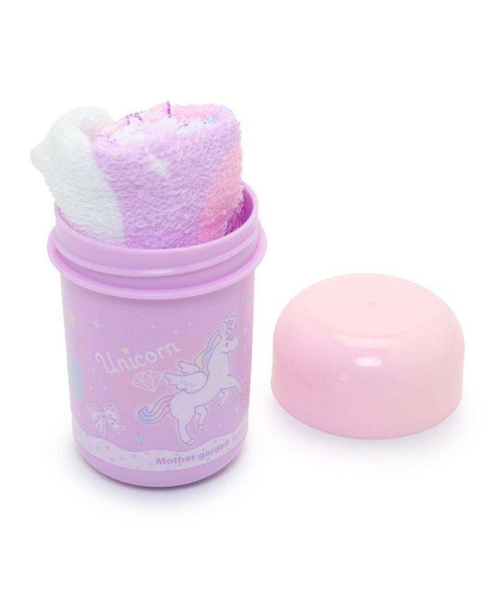 Mother garden マザーガーデン ユニコーン お絞りタオル＆ケース 《ハピネス柄》 日本製 