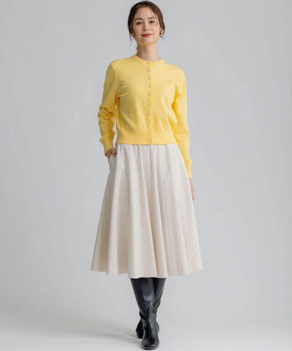 組曲 T/Rツイルストレッチ フレアスカート 