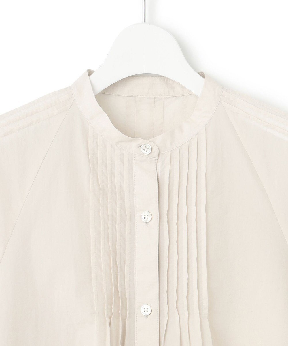 23区 ナイロンコットンポプリン ボリュームスリーブ ブラウス 