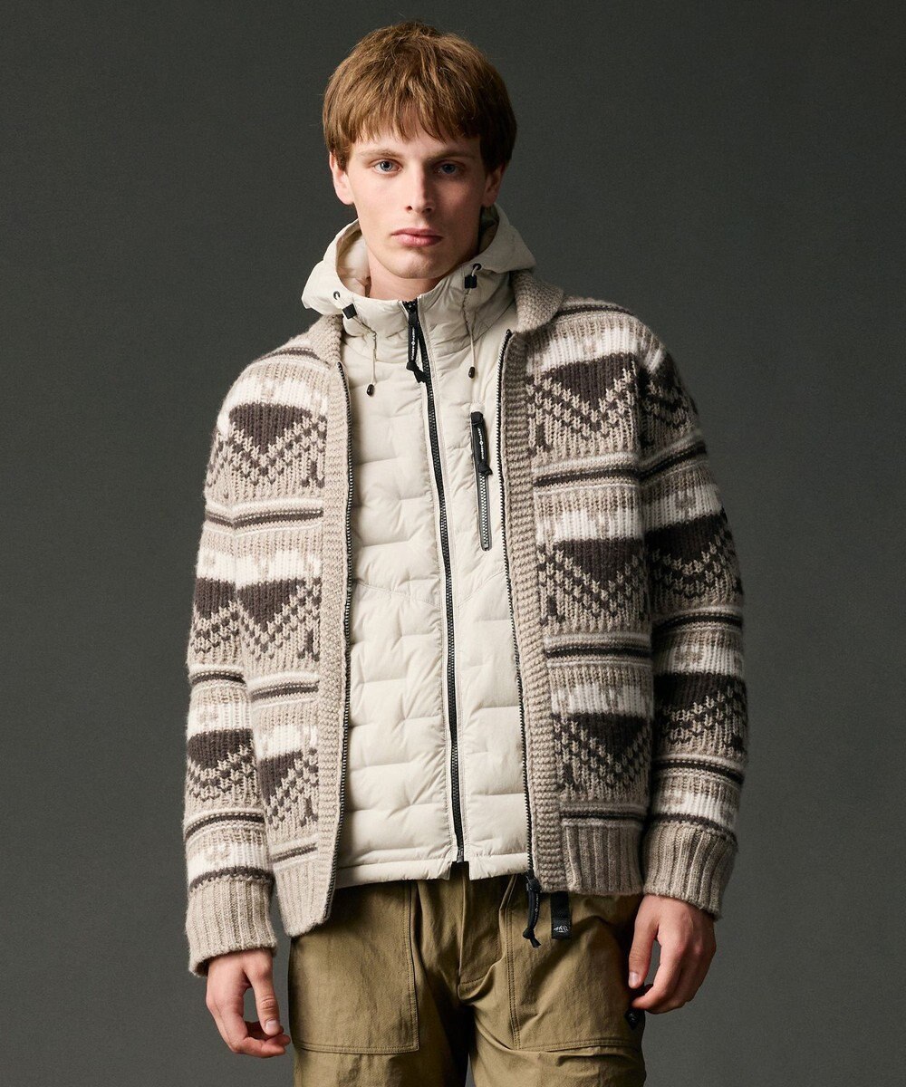 JOSEPH ABBOUD MOUNTAIN 【ペルー産ハイランドウール100％】ハイランドウールカウチンセーター 