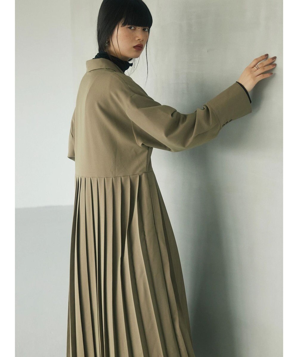 Green Parks armonia．プリーツシャツワンピース 