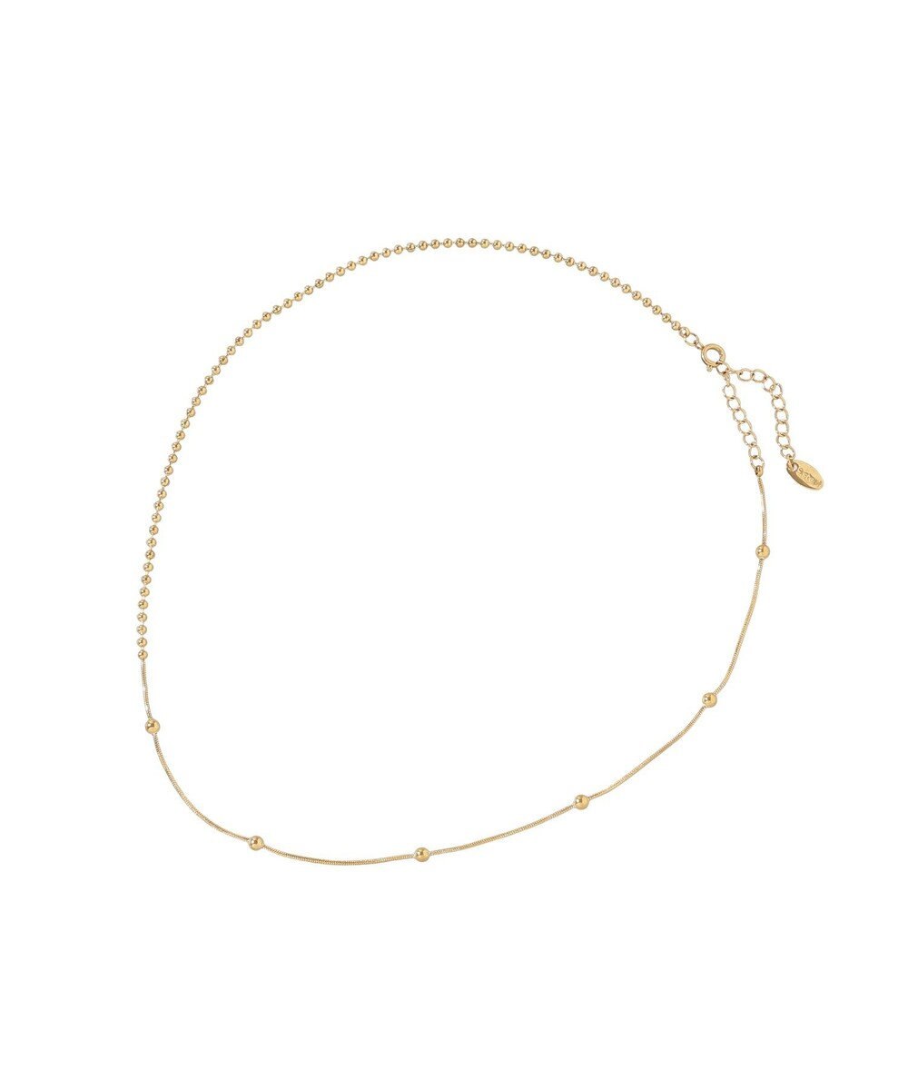 AMERICAN HOLIC 【ステンレス】スイッチドボールチェ－ンネックレス 