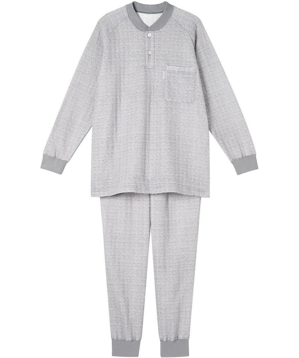 ワコール／睡眠科学 パジャマ キルトニット素材(本体) あったか 長袖 長ズボン メンズ YGW478 睡眠科学／ワコール 