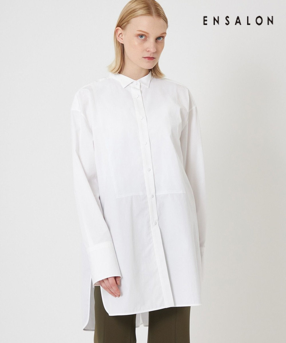 BEIGE， 【WEB限定】DIAMANT / ドレスシャツ White