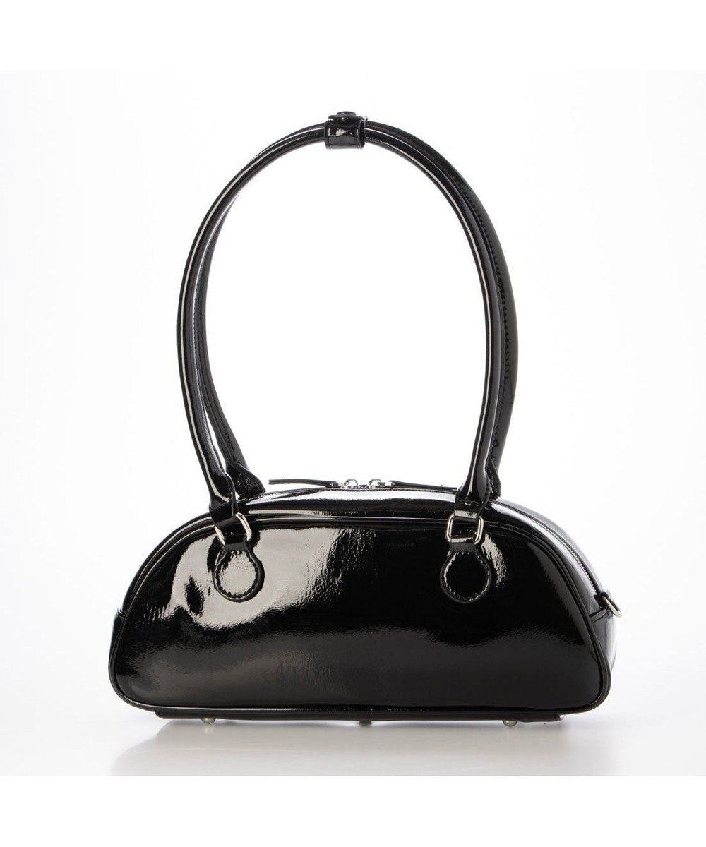 UNBILLION カシュカシュ cachecache / 横長エナメルボストン 