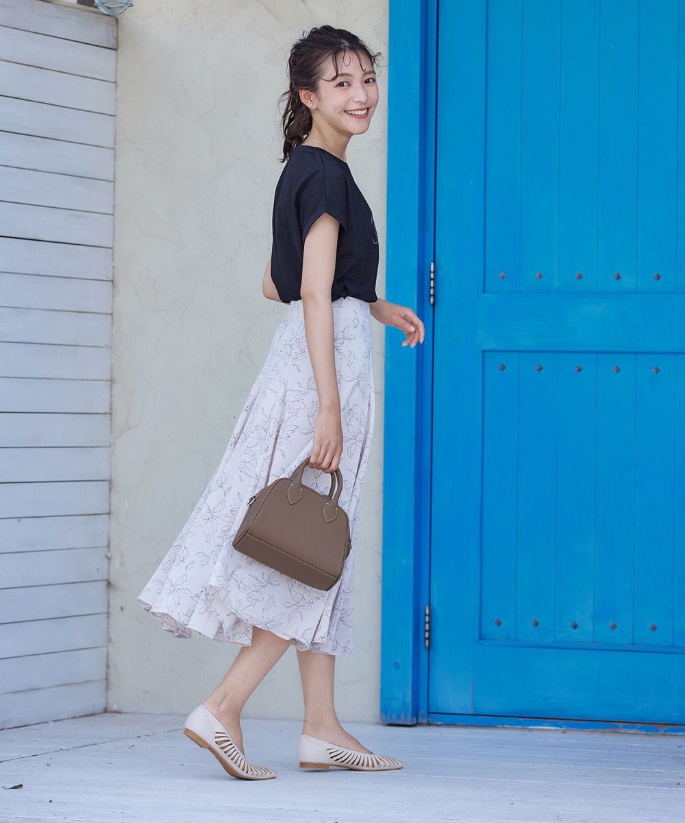 Tiaclasse 【小倉優子さん着用・フラット&ヒール2TYPE】ケージデザインシアーパンプス 