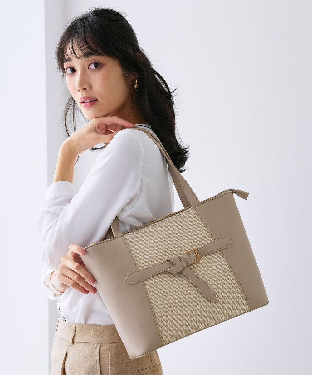 ANY SIS キャンバスコンビトート バッグ 