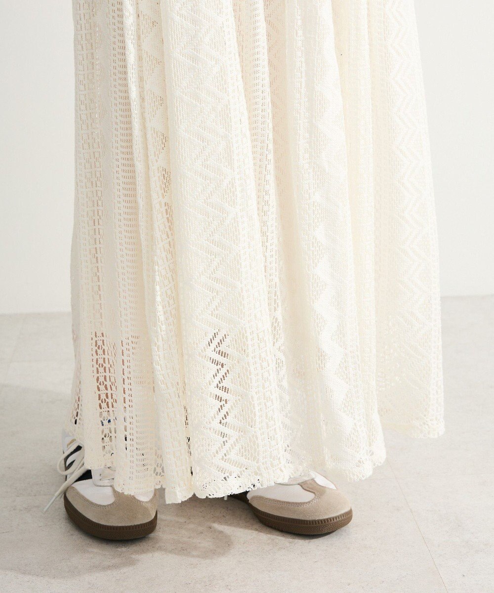 Green Parks ラウンド切替インドコットンレーススカート 