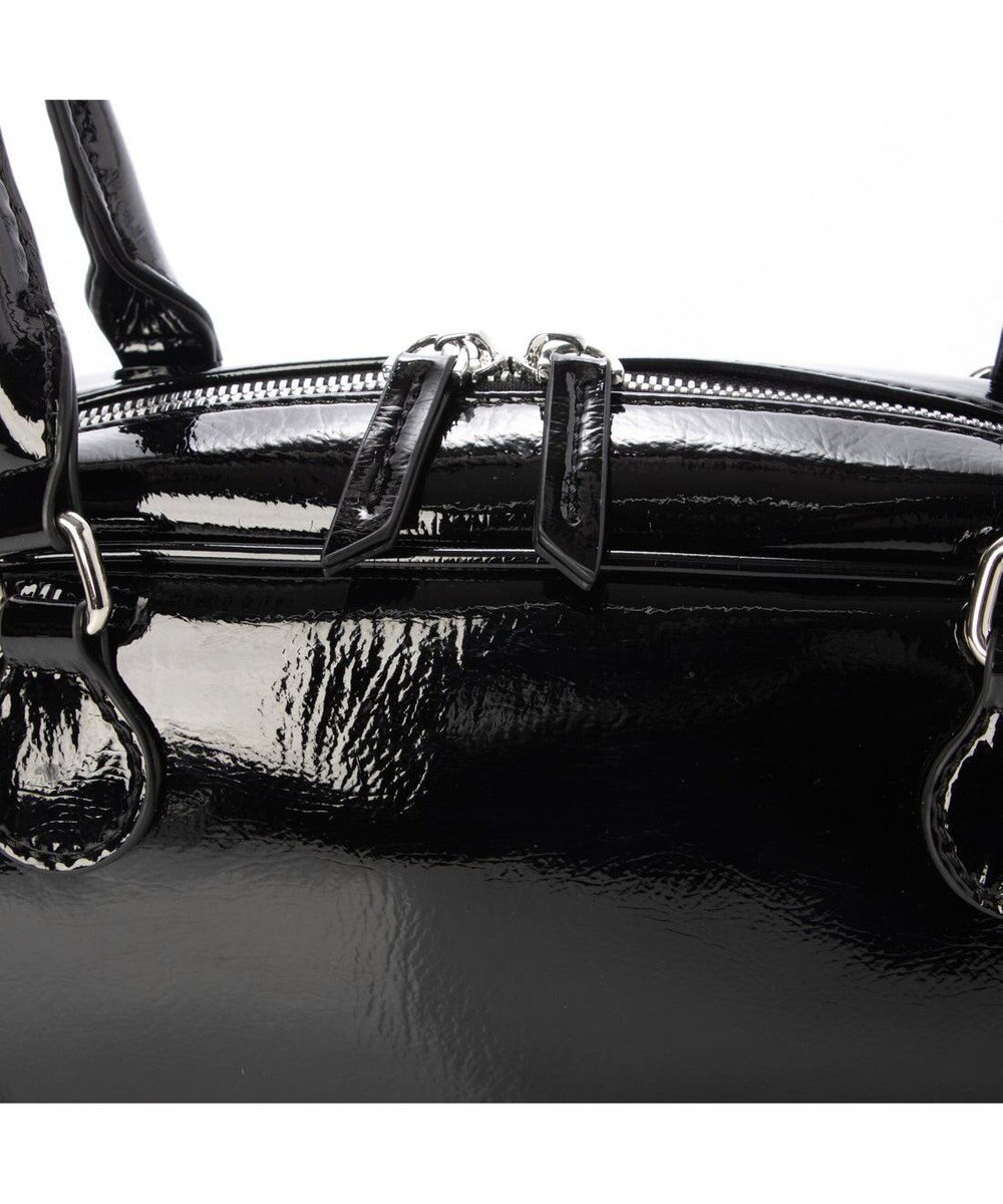 UNBILLION カシュカシュ cachecache / 横長エナメルボストン 