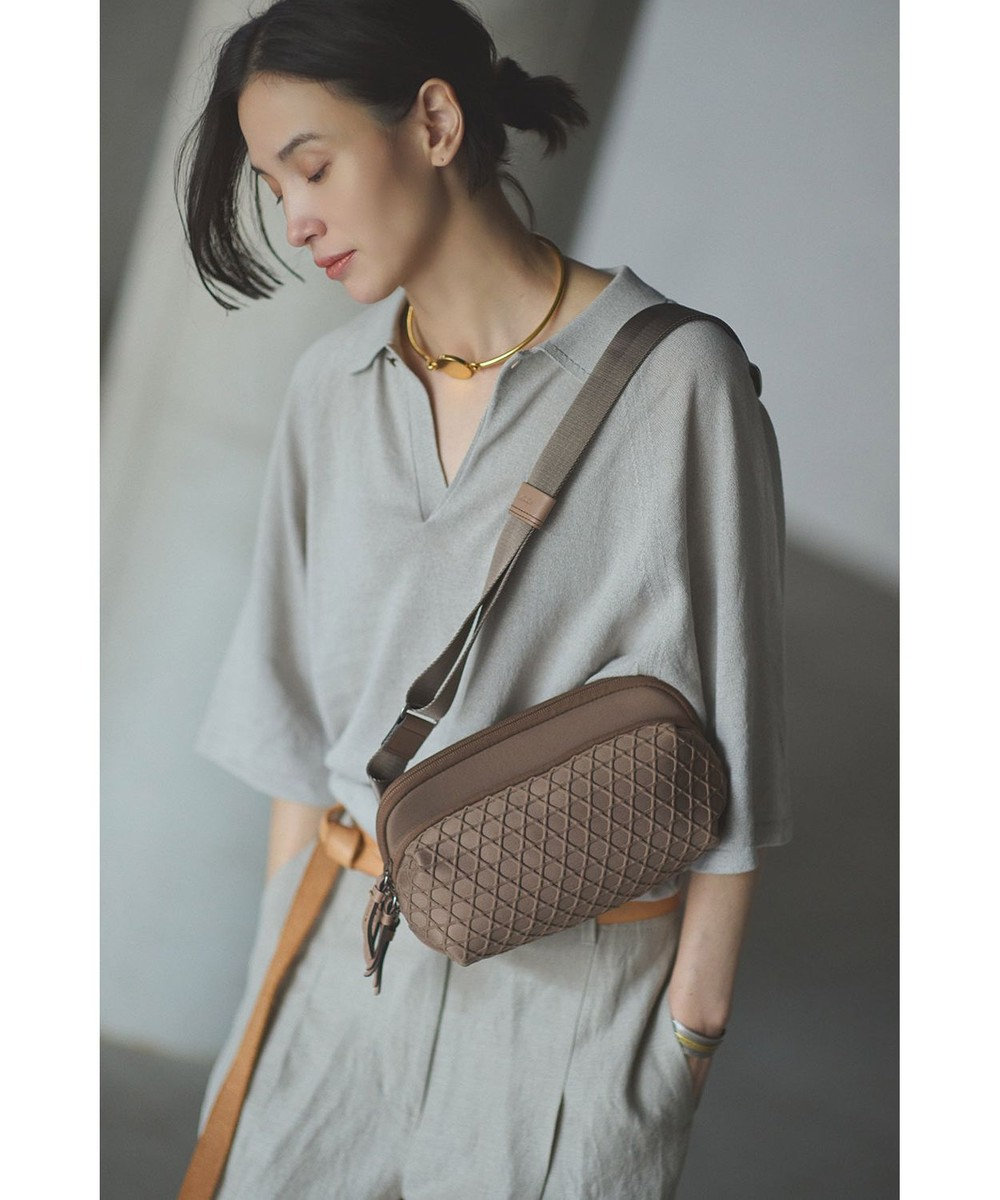 MIYABIYA LAQUOH【撥水加工】篭目柄エンボスボンディング2WAYショルダー 