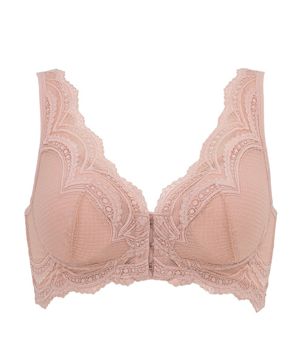 BRADELIS New York 【BRADELIS Me / ノンワイヤー・コンパクト補正】 フロントホックブラ24A1 フロントファスナー 