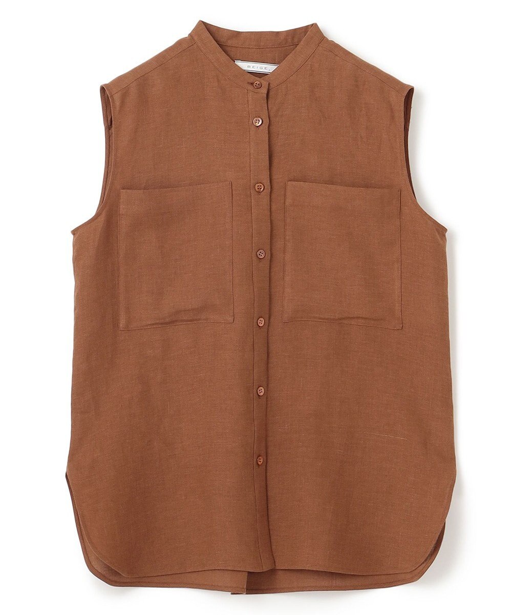 BEIGE， BASILE / バンドカラーシャツ 