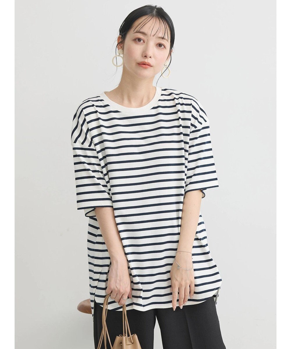 earth music&ecology ラウンドチュニックＴ 