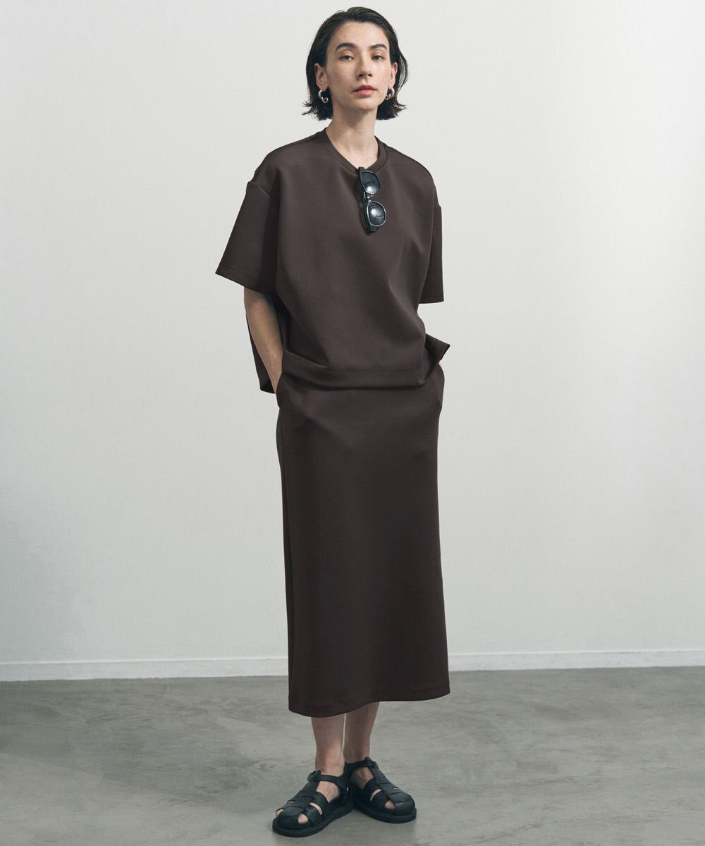 UNFILO 【VERY掲載】BEAUTY FORM JERSEY light サイドZIP プルオーバー 