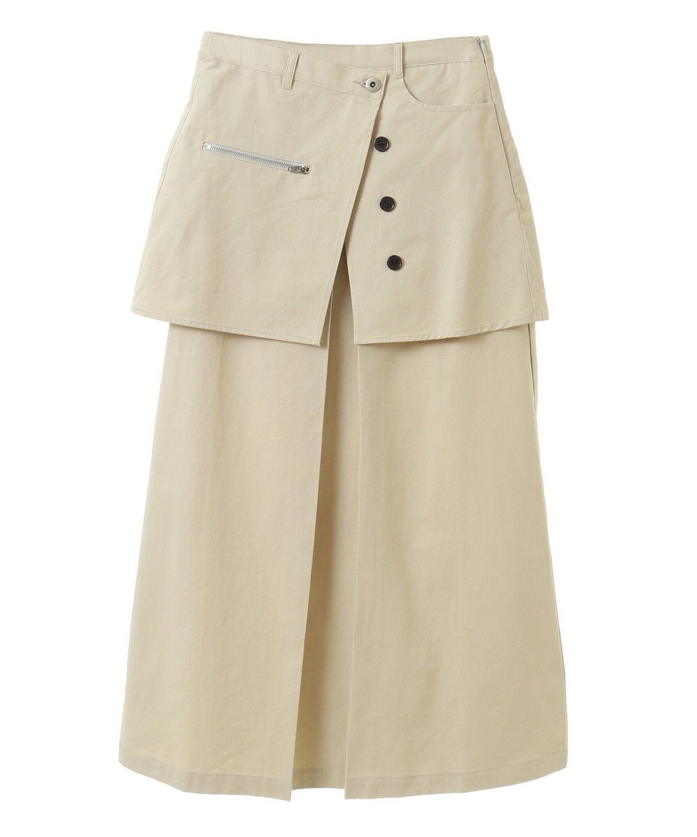 CRAFT STANDARD BOUTIQUE オーバーラップスカート 