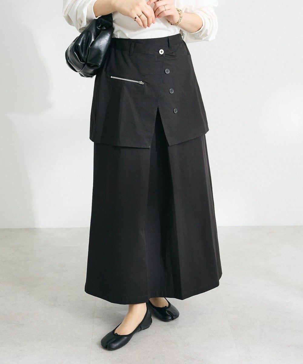 CRAFT STANDARD BOUTIQUE オーバーラップスカート 