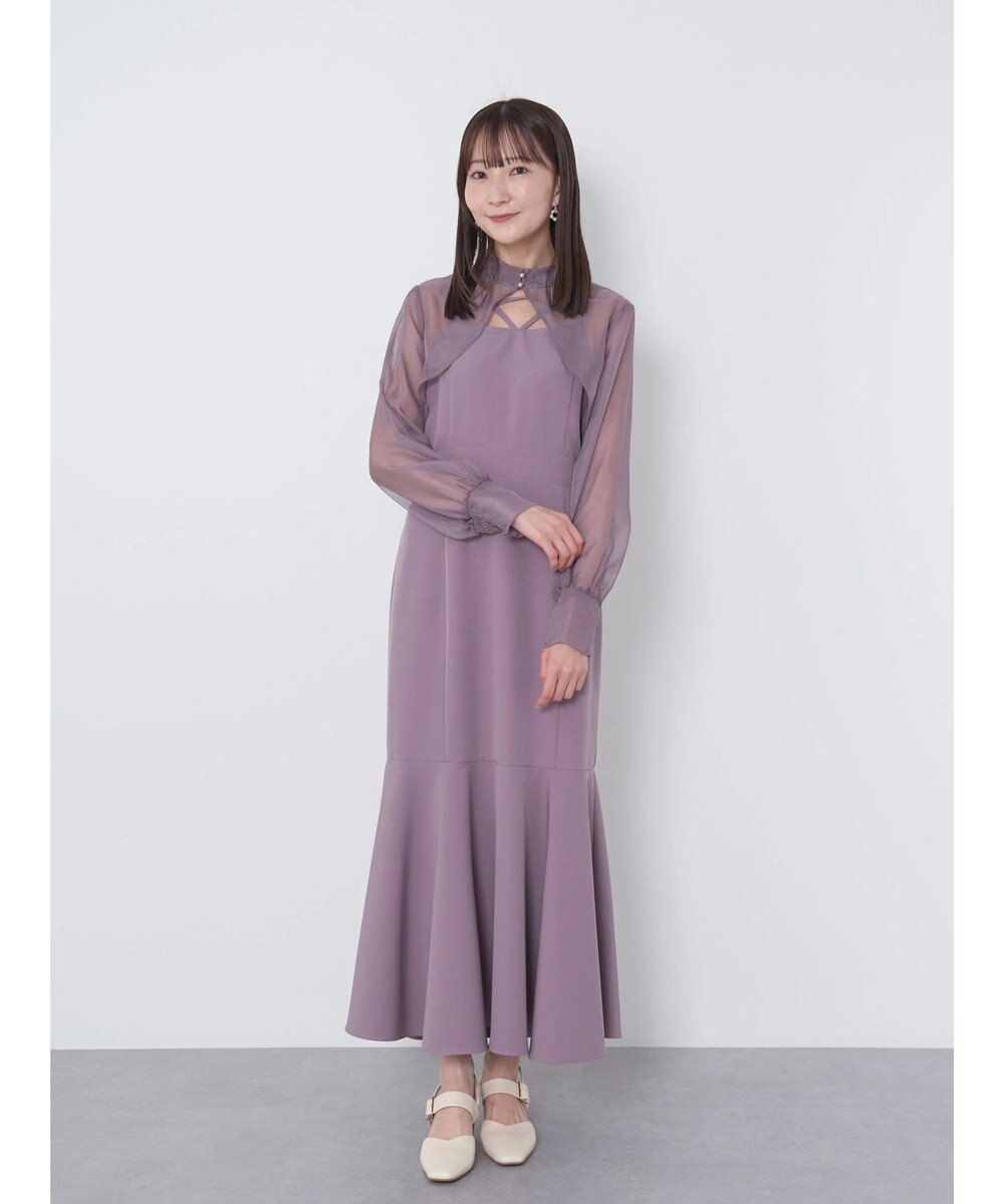 earth music&ecology ＳＥＴ２点シアーボレロ＋キャミワンピース 