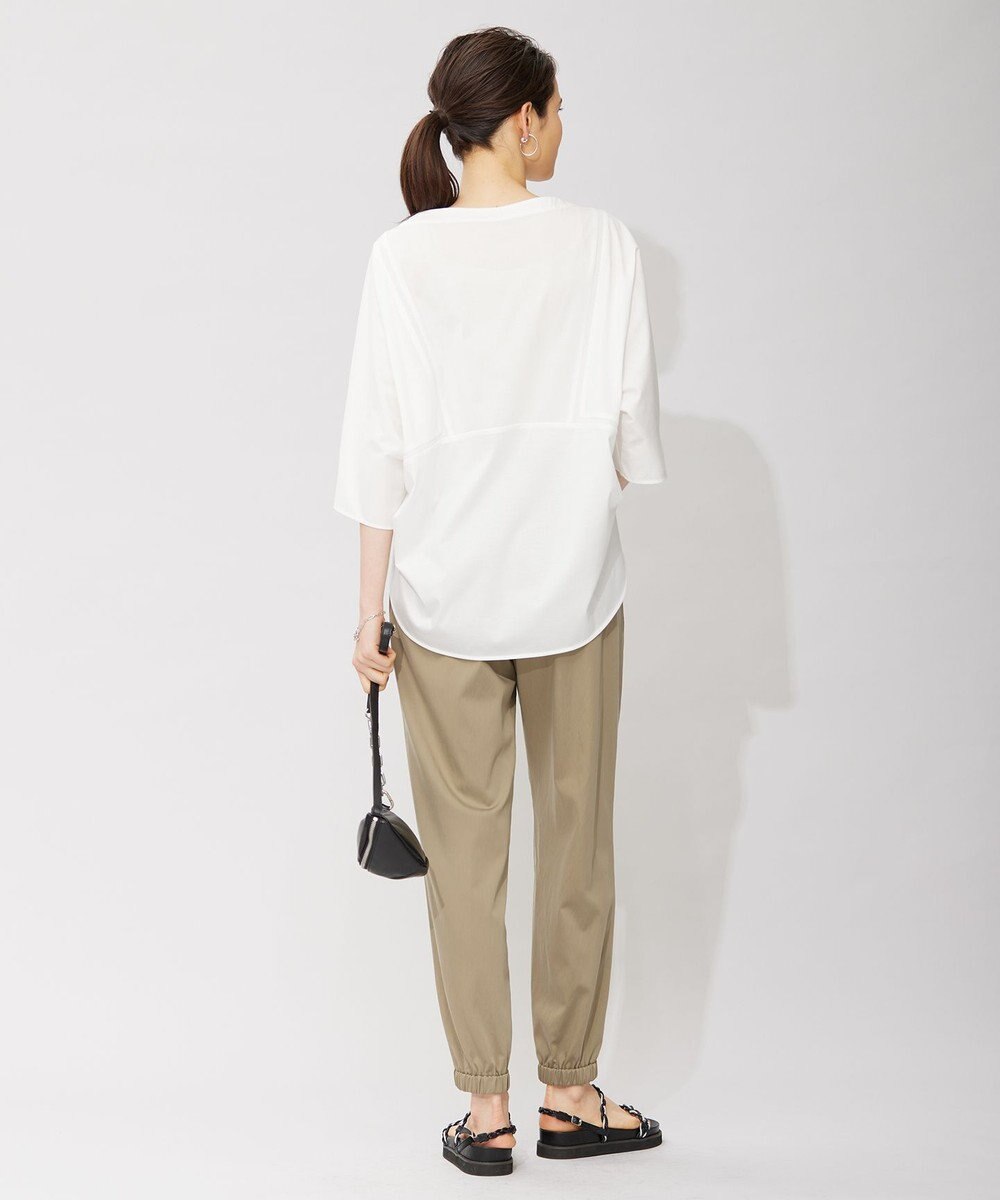 ICB 【洗える】 キュプラナイロンストレッチ ジョグパンツ 