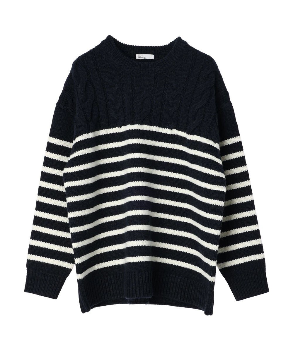 CRAFT STANDARD BOUTIQUE ケーブル×ボーダードッキングプルオーバー 