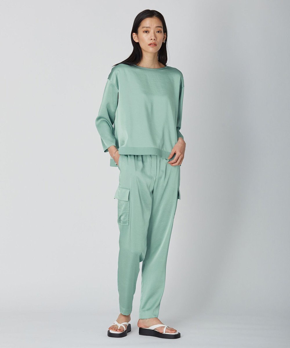 ICB 【WEB限定カラーあり・洗える】Calm プルオーバーブラウス 