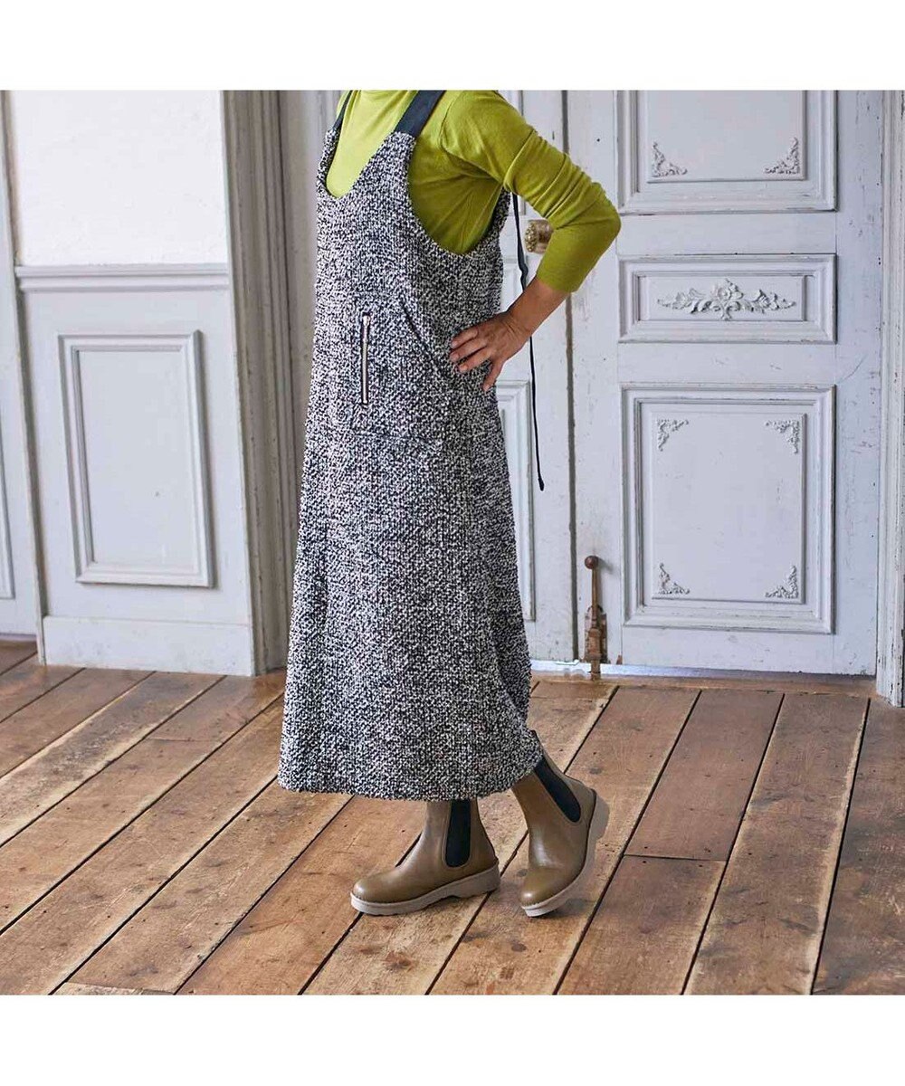 ing <ing>【WEB限定】【3E】【サスティナブルシリーズ】厚底サイドゴアショートブーツ 