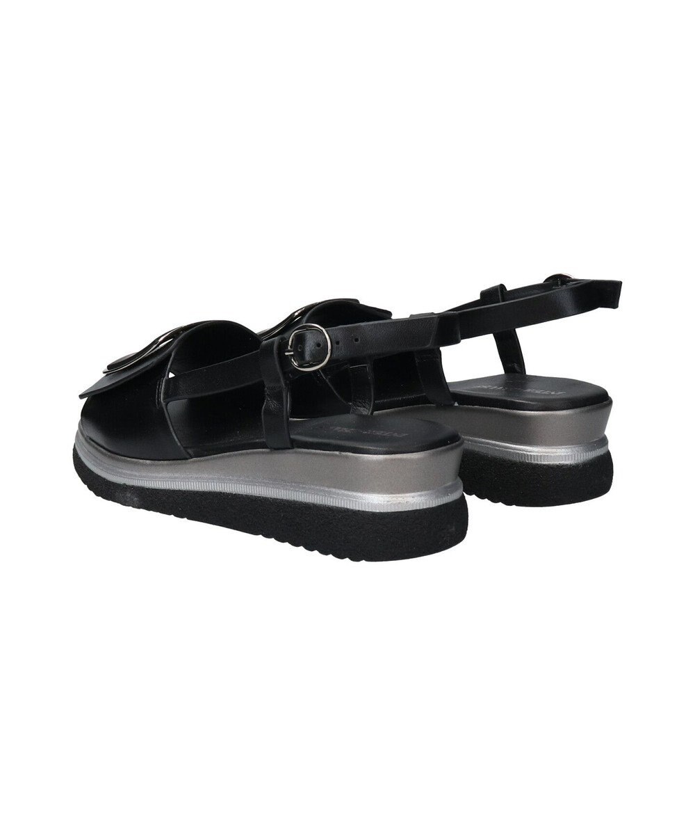 INTER-CHAUSSURES 【INTER-CHAUSSURES】バックルウエッジバックバンドサンダル 
