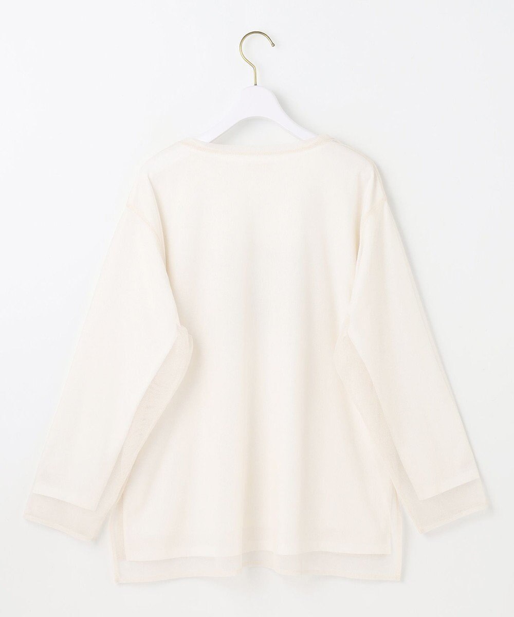 ANY SIS L 【貴島明日香さんコラボ】チュールレイニャード猫 Tシャツ 